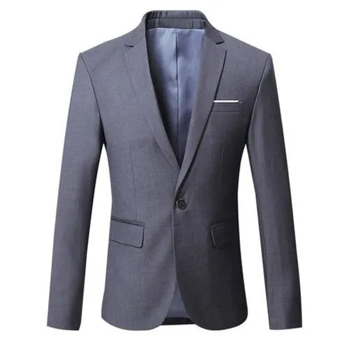 Regular Fit Plain Men Formal Coat